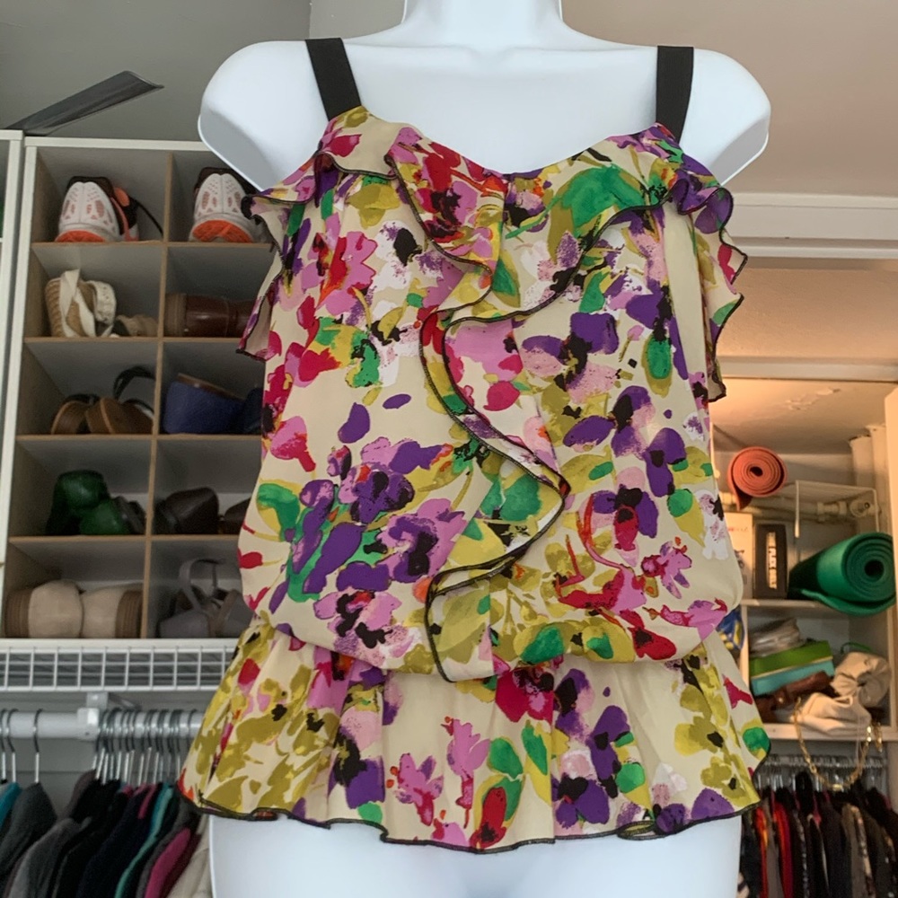 🌈 Fun, colorful ruffle tank (2 for $10 promo)